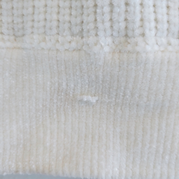 Prana Women's Off White Chenille Chanavey Sweater Sz XL Cozy Soft Cropped - Picture 8 of 14